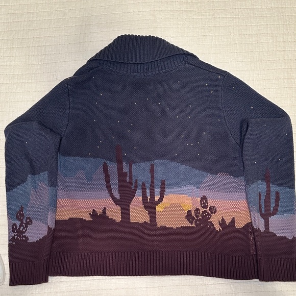 Pendleton Desert Scene Cardigan in Purple and Blue - Picture 5 of 5